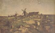 View of Montmartre with Windmills (nn04) Vincent Van Gogh